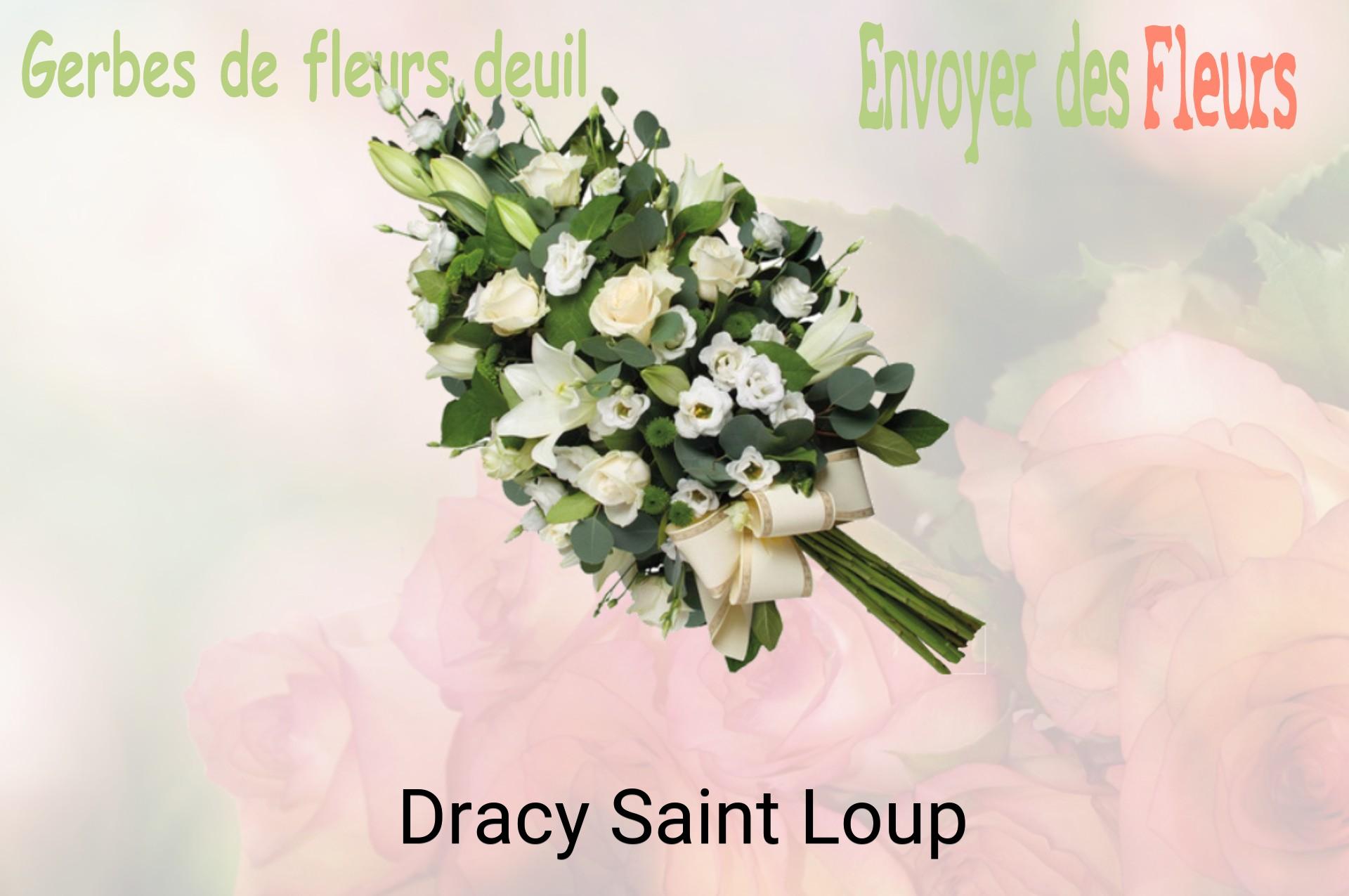 Gerbe de fleurs de deuil livrée à Dracy-Saint-Loup